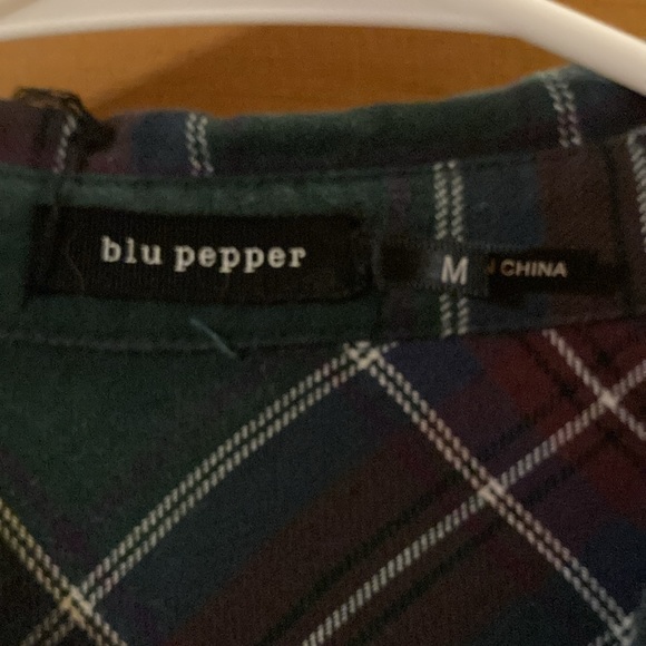Women’s Flannel Tunic | Blu Pepper |  M - Picture 3 of 8